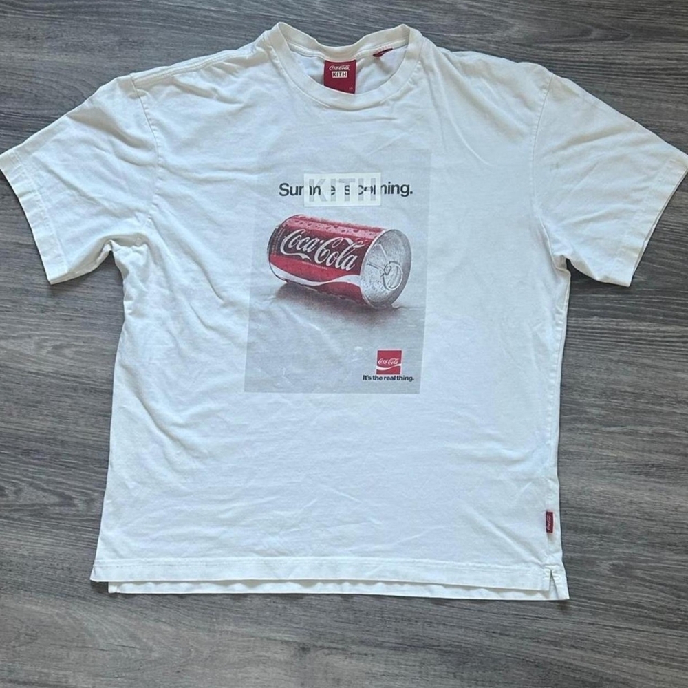 Kith White Coca Cola Graphic Tee